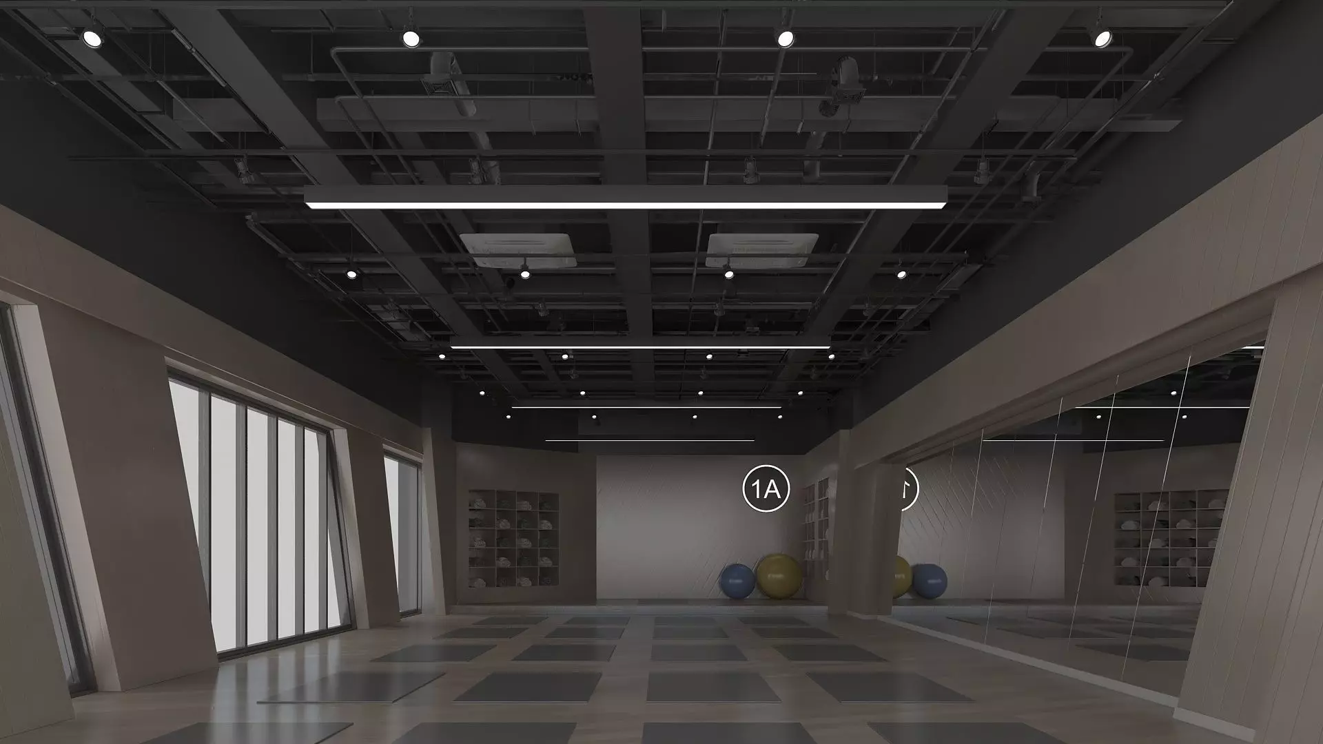 Yoga Studio 3D model_1