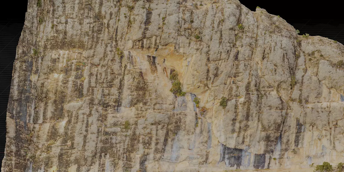 Big Cliff Rock Scan Free low-poly 3D model_7