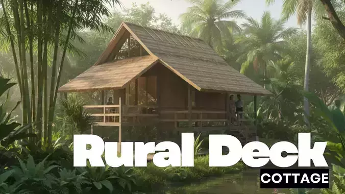 Rural Deck Cottage - Vernacular Modern Edition