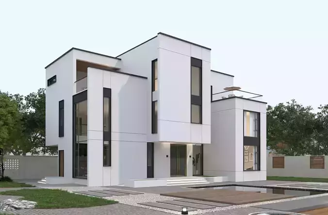 Modern house archicad