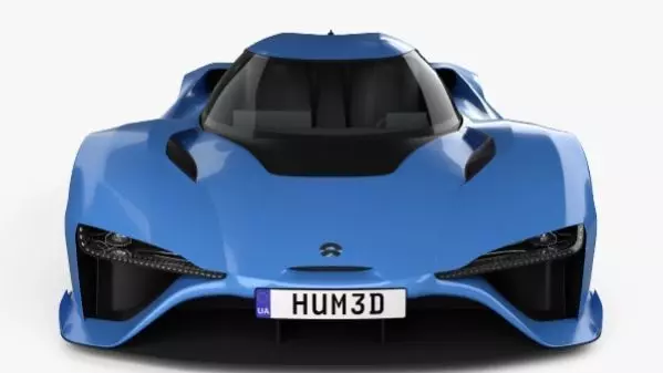 NIO EP9 Electric Hypercar 3D Model Low-poly 3D model_5