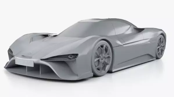 NIO EP9 Electric Hypercar 3D Model Low-poly 3D model_4