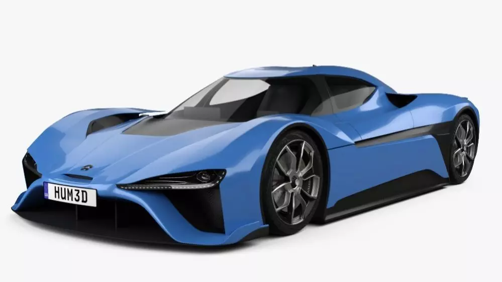 NIO EP9 Electric Hypercar 3D Model Low-poly 3D model_0