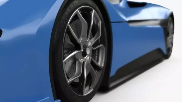 NIO EP9 Electric Hypercar 3D Model Low-poly 3D model_6