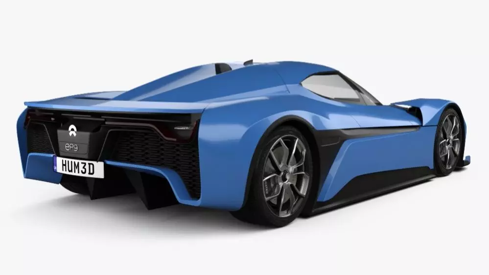 NIO EP9 Electric Hypercar 3D Model Low-poly 3D model_1