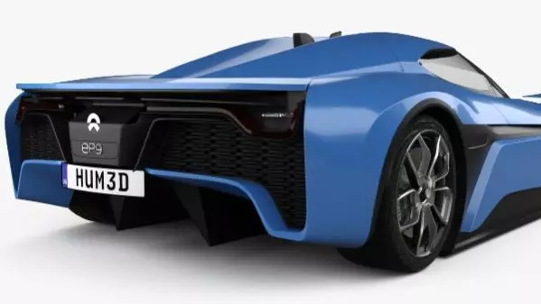 NIO EP9 Electric Hypercar 3D Model Low-poly 3D model_7