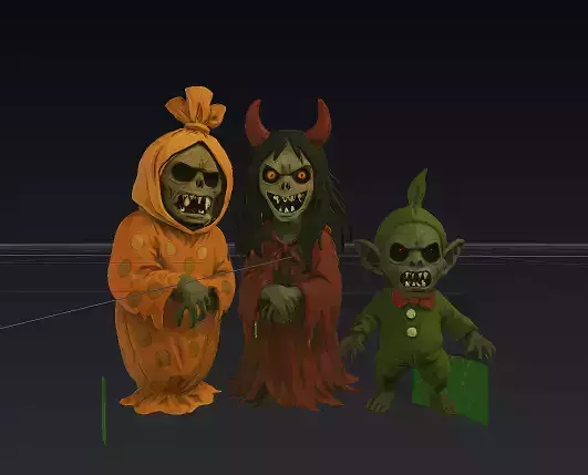 indonesian ghost 3d model
