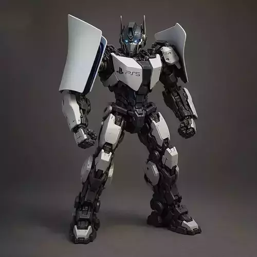 PlayStation 5 Sci-Fi Robot Optimus Prime toy 3D print model PlayStation 5 Sci-Fi Robot Optimus Prime toy 3D print model