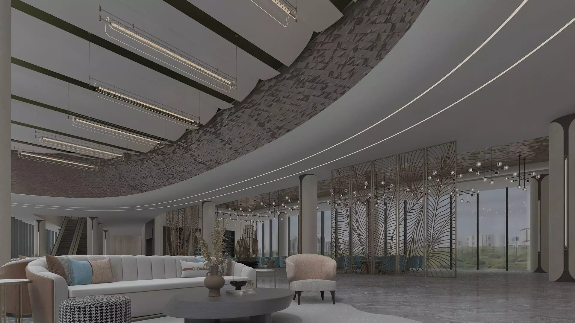 Lounge Design 3D model_2