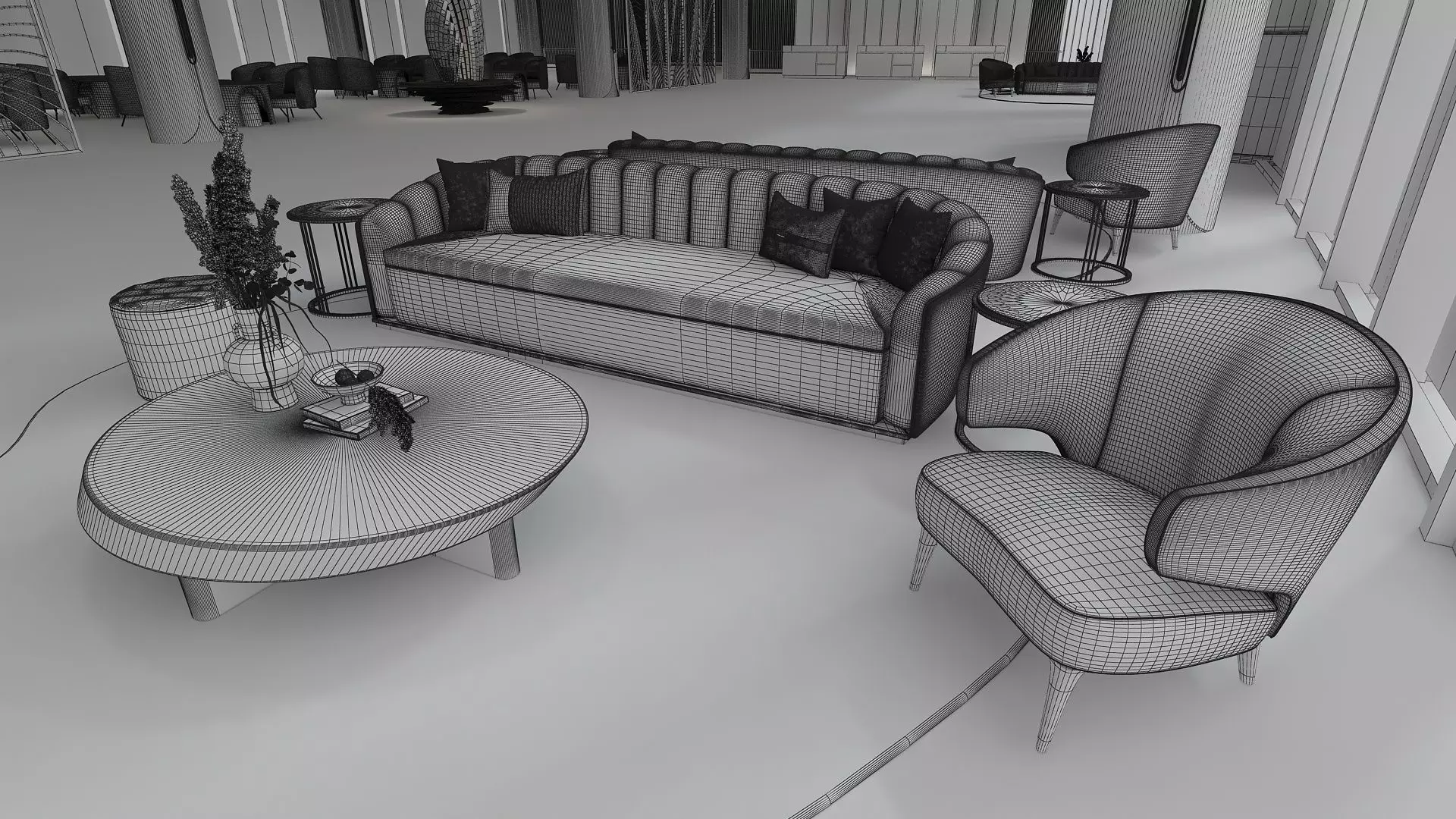 Lounge Design 3D model_10