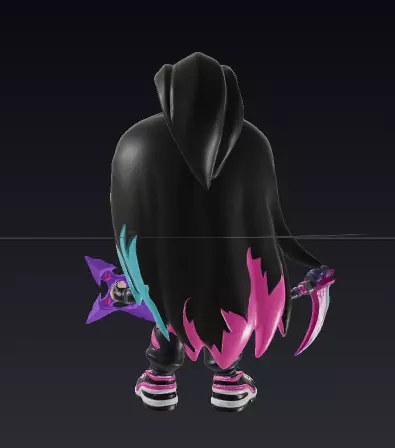 funko pop character 3D model_2