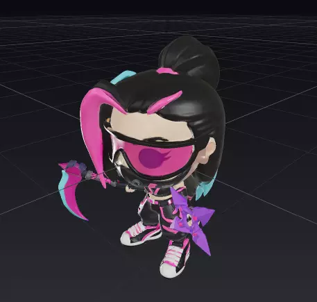 funko pop character 3D model_3