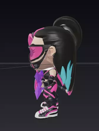 funko pop character 3D model_1