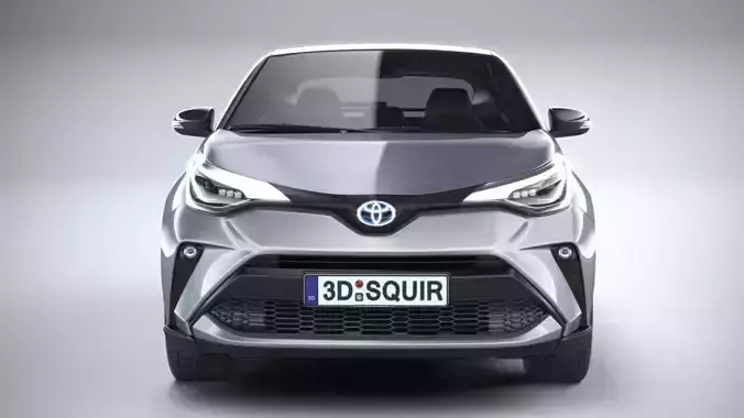 Toyota CHR Hybrid SUV High-Poly 3D Model Low-poly 3D model Toyota CHR Hybrid SUV High-Poly 3D Model Low-poly 3D model