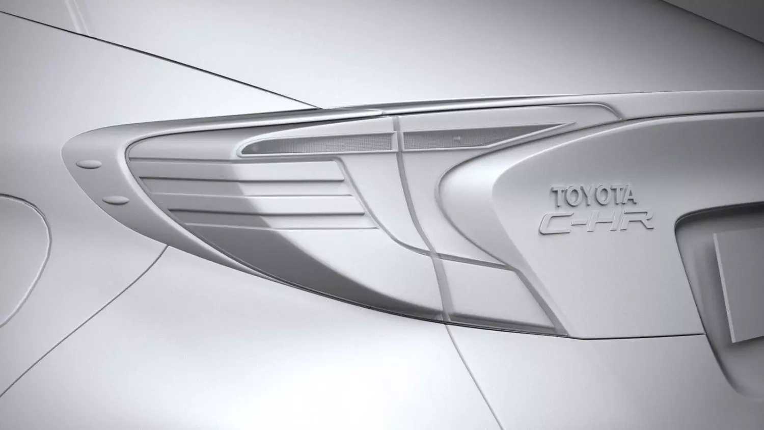 Toyota CHR Hybrid SUV High-Poly 3D Model Low-poly 3D model_24