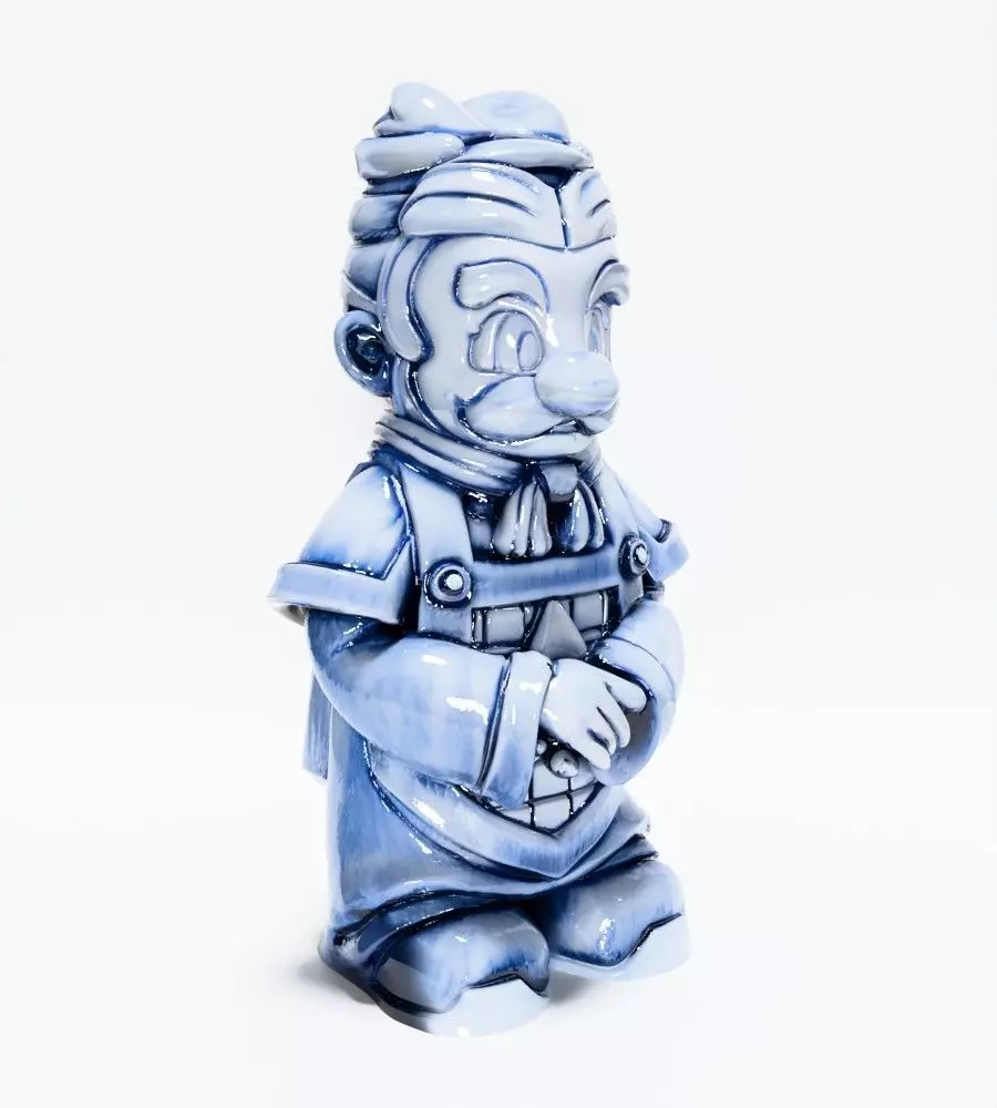  Mario Qinghua Style Darumario toy 3D print model_20