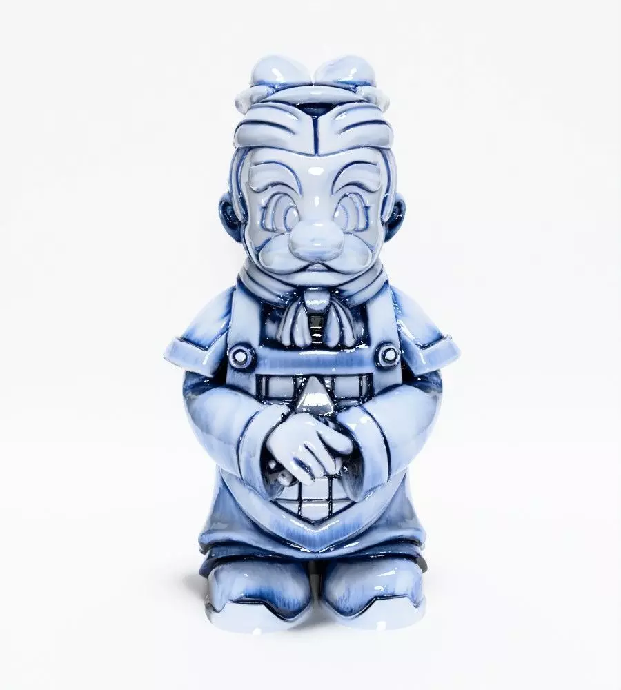  Mario Qinghua Style Darumario toy 3D print model_22