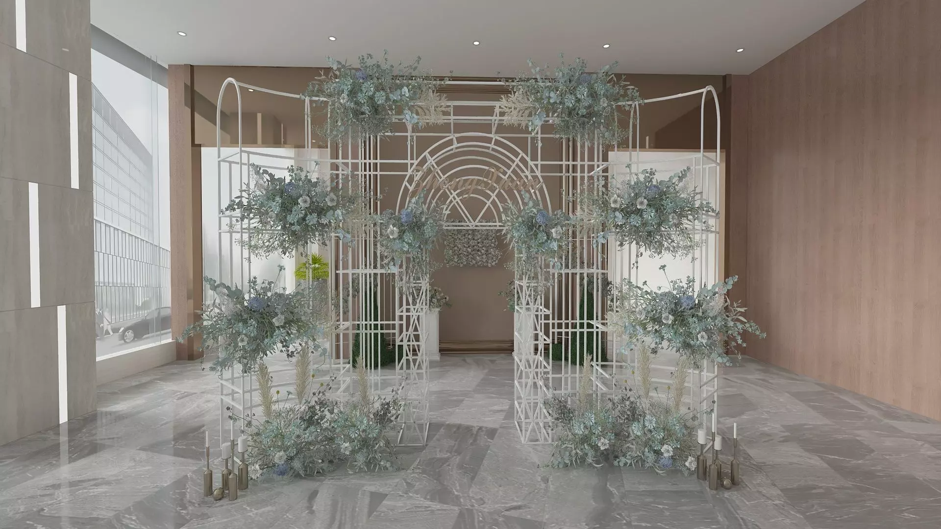 Lobby Hall 3D model_5