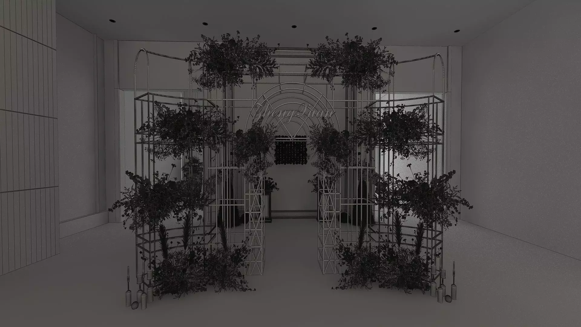 Lobby Hall 3D model_12