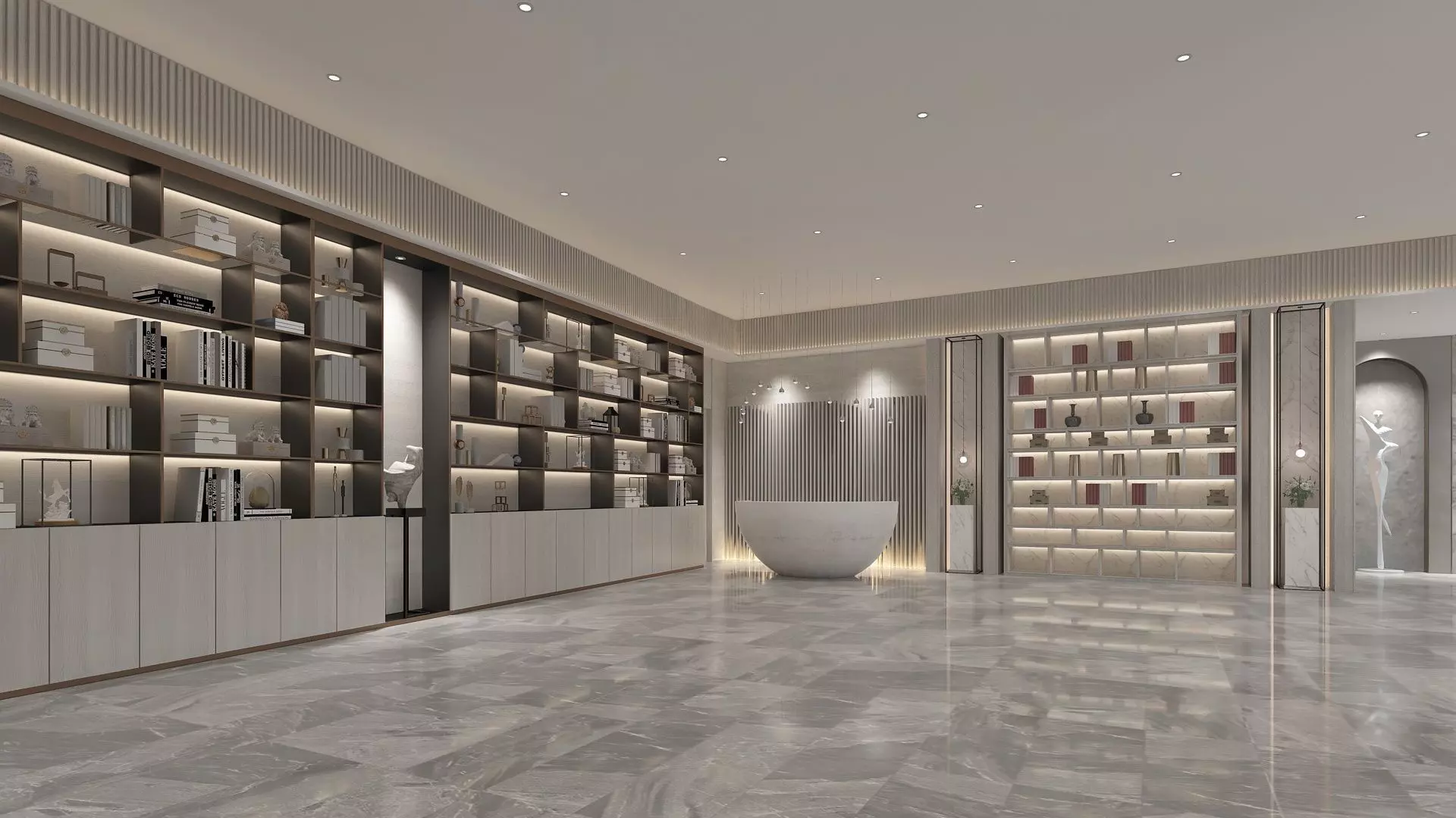 Lobby Hall 3D model_4