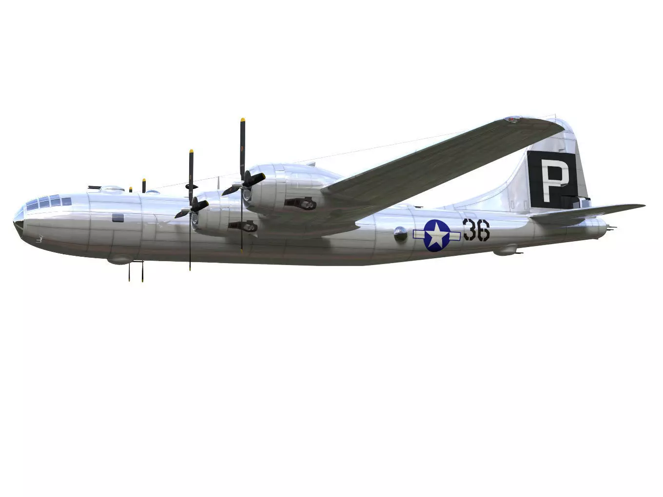 Boeing B-29 Superfortress 3D model_2