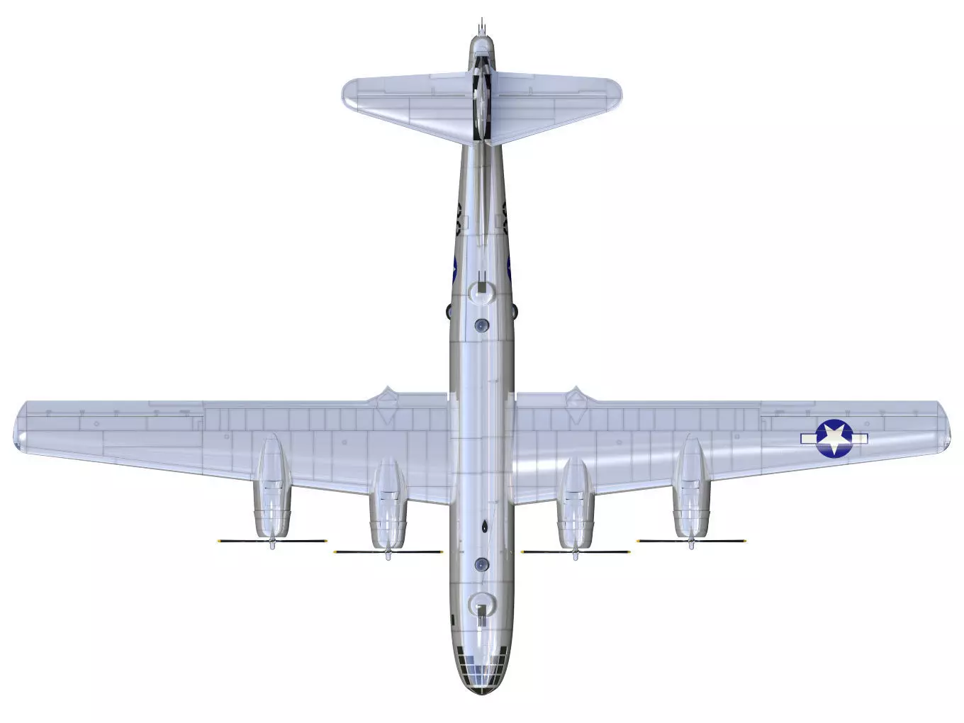 Boeing B-29 Superfortress 3D model_12