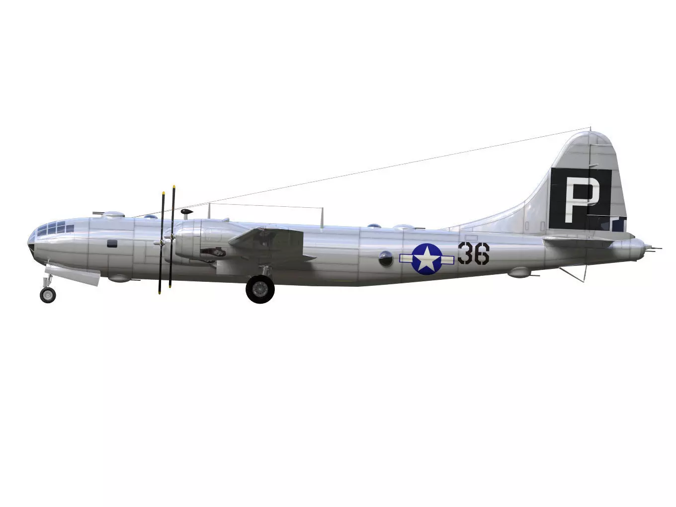 Boeing B-29 Superfortress 3D model_9
