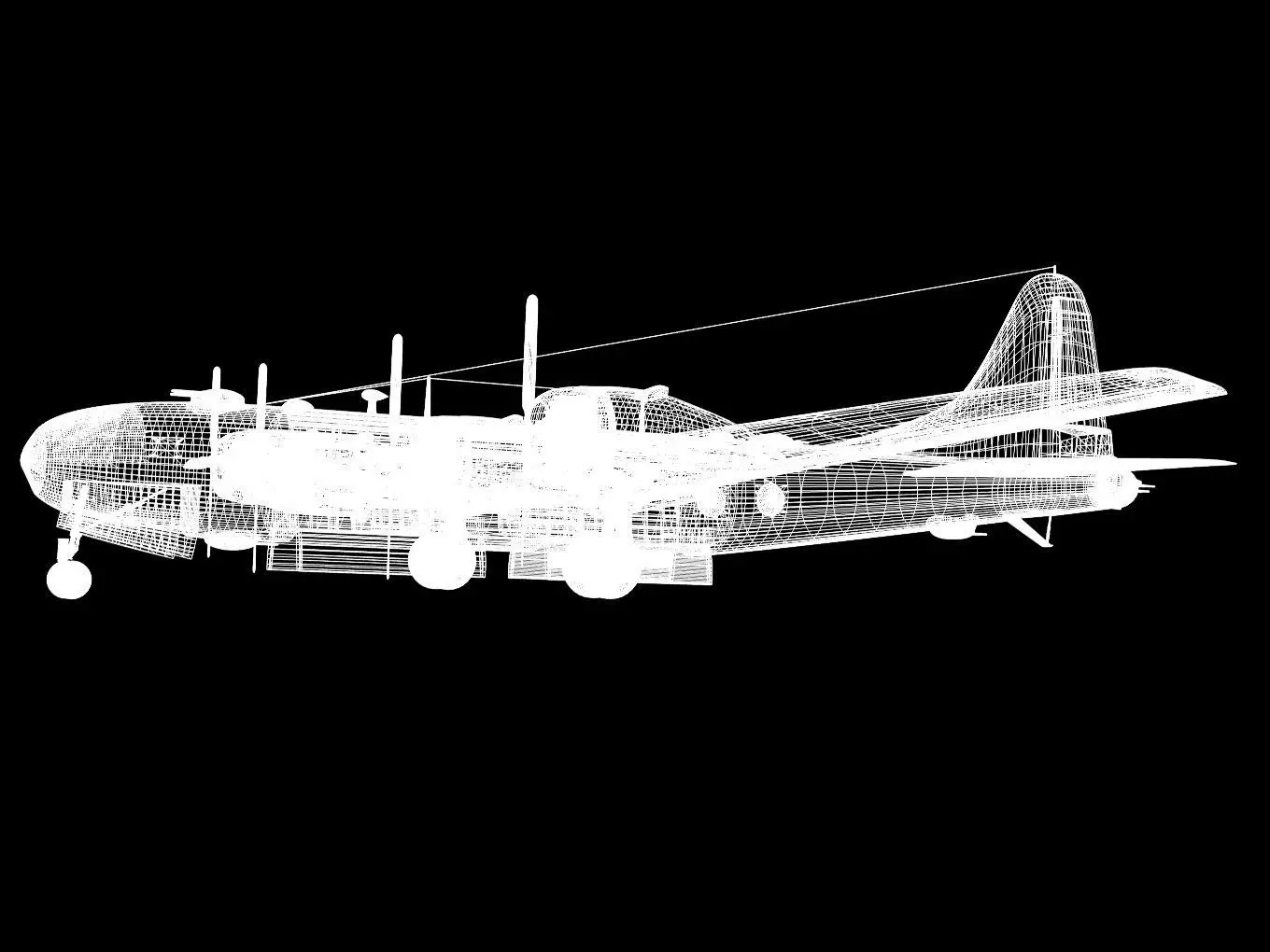 Boeing B-29 Superfortress 3D model_16