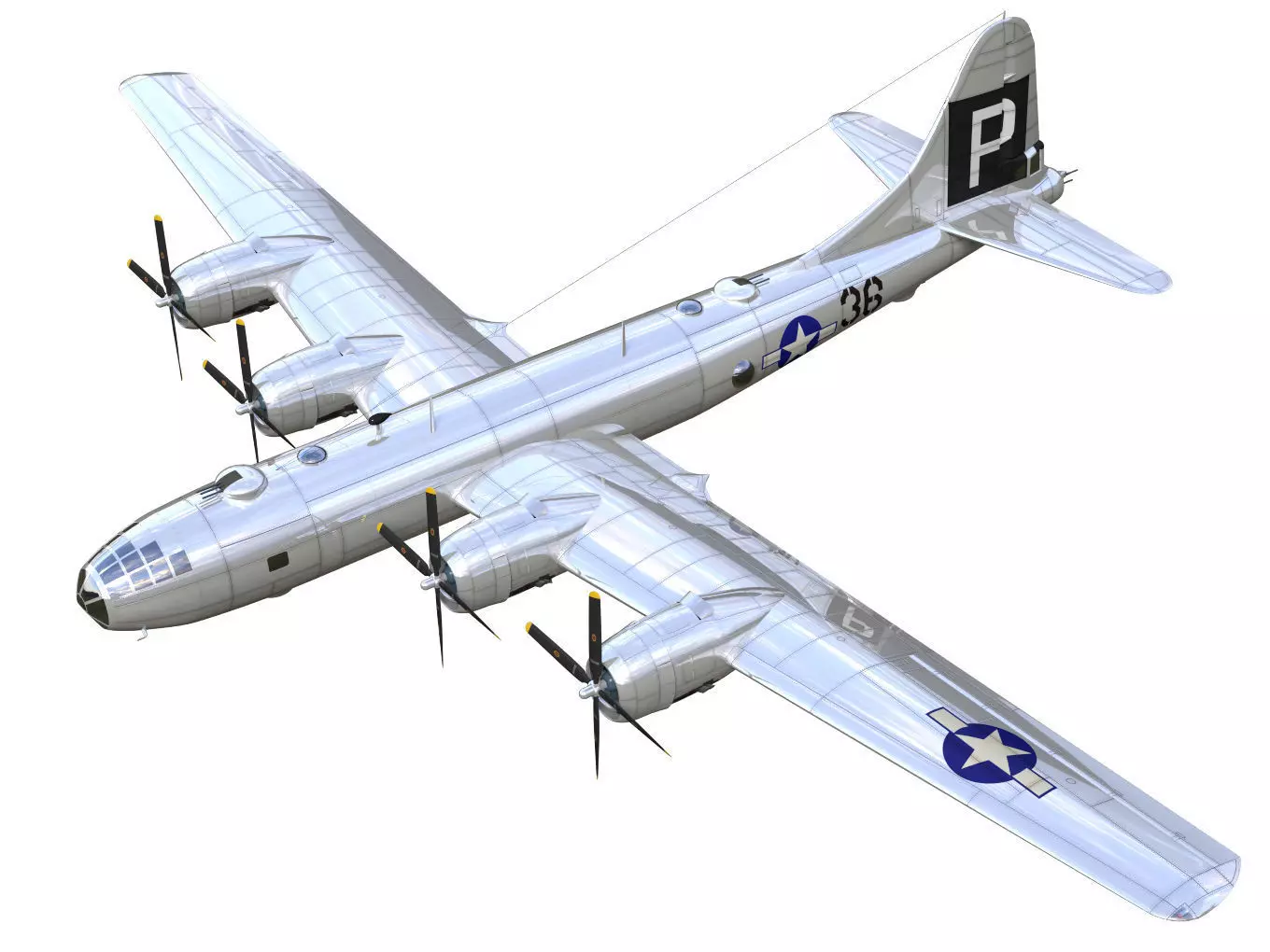 Boeing B-29 Superfortress 3D model_0