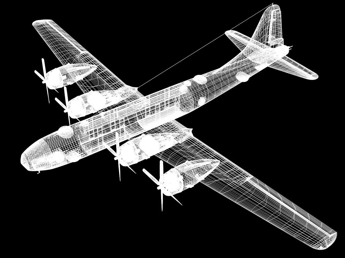 Boeing B-29 Superfortress 3D model_15