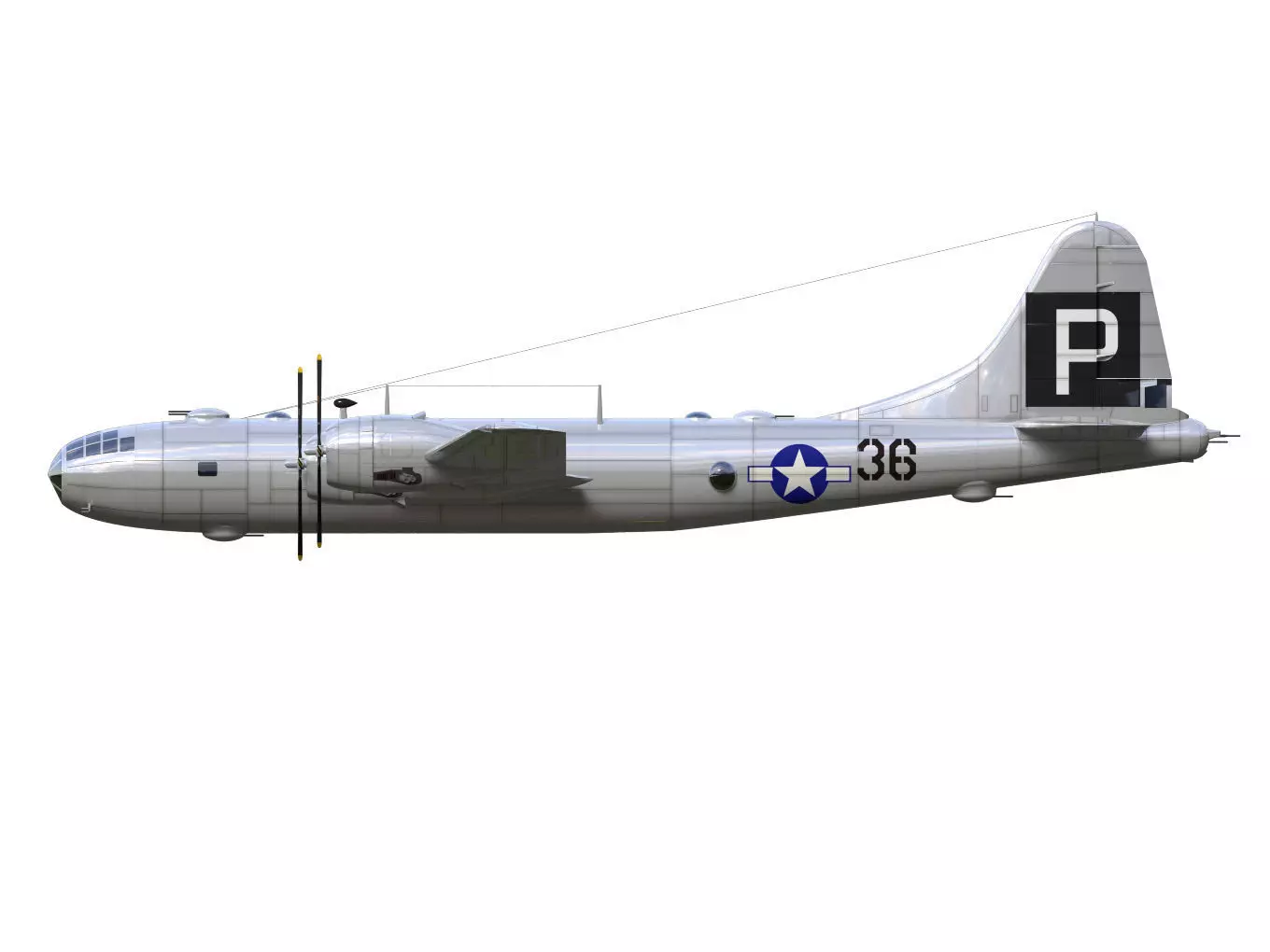 Boeing B-29 Superfortress 3D model_8
