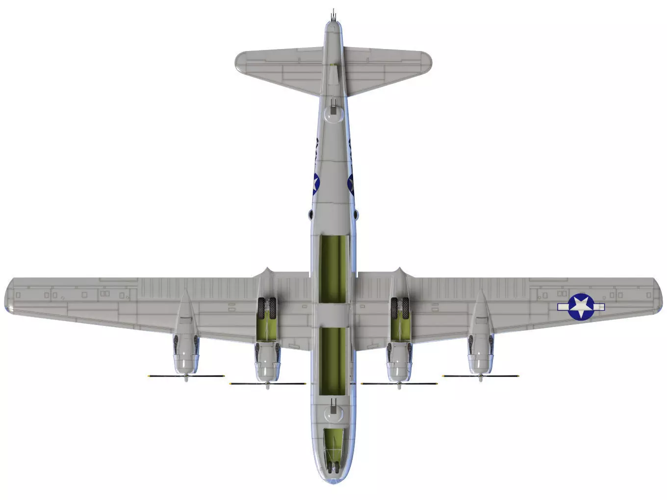Boeing B-29 Superfortress 3D model_14