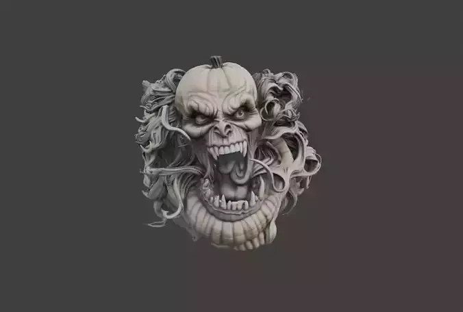 Pumpkin Horror Bust