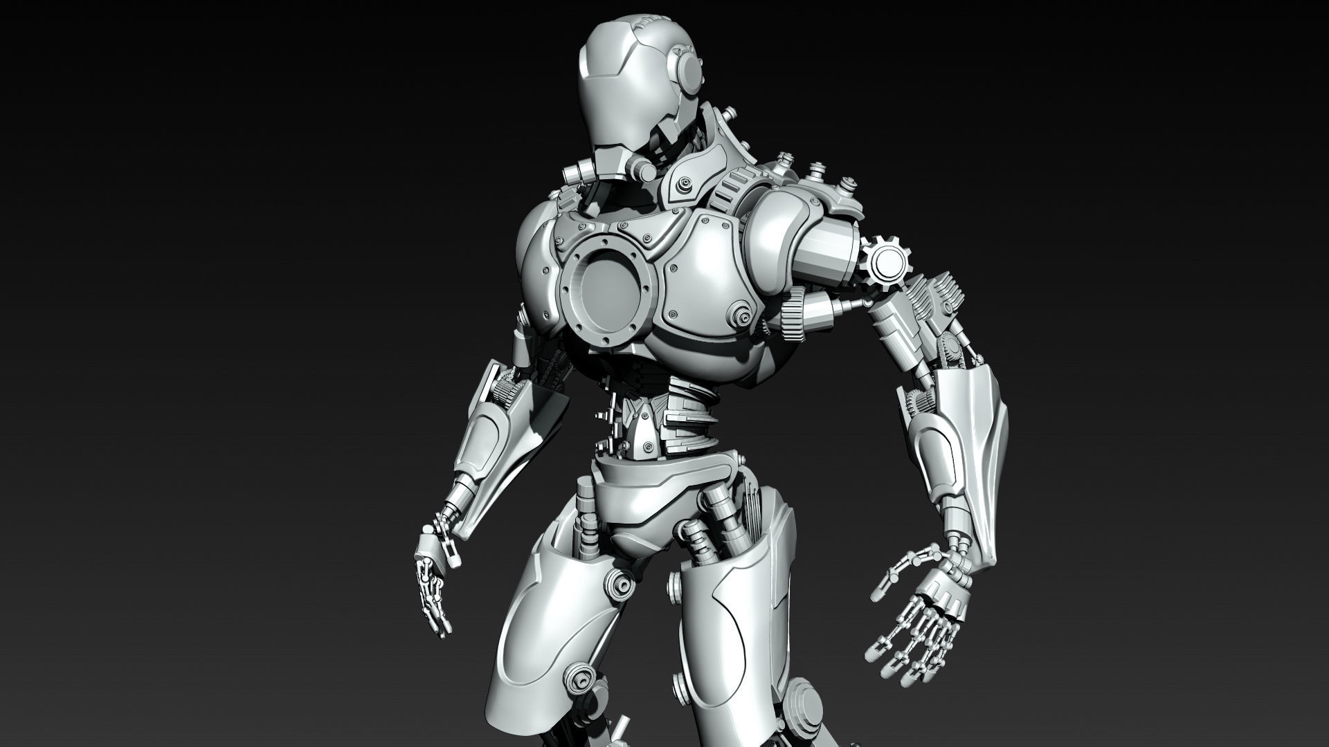 Zbrush Robot 3D model_5