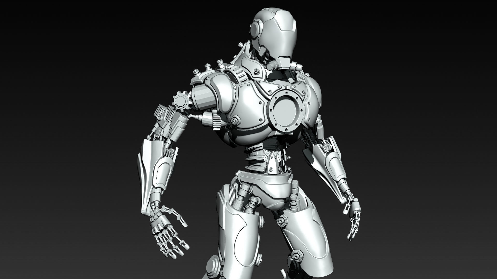 Zbrush Robot 3D model_3