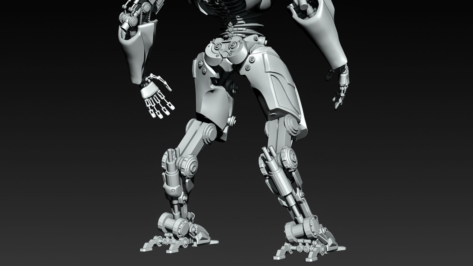 Zbrush Robot 3D model_4