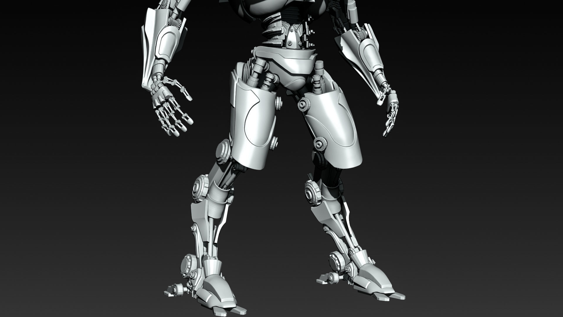 Zbrush Robot 3D model_6