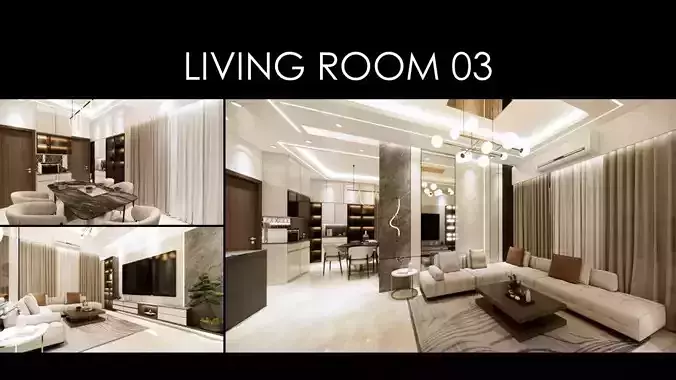 LIVING AND DINING ROOM INTERIOR 03