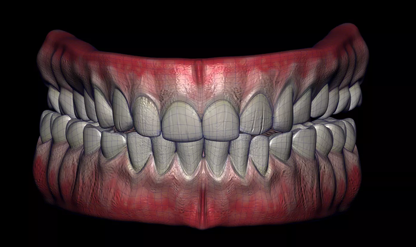 Cavity Low-poly 3D model_2