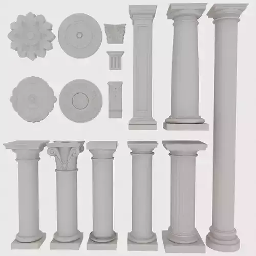 Decorative Molding and Pillars