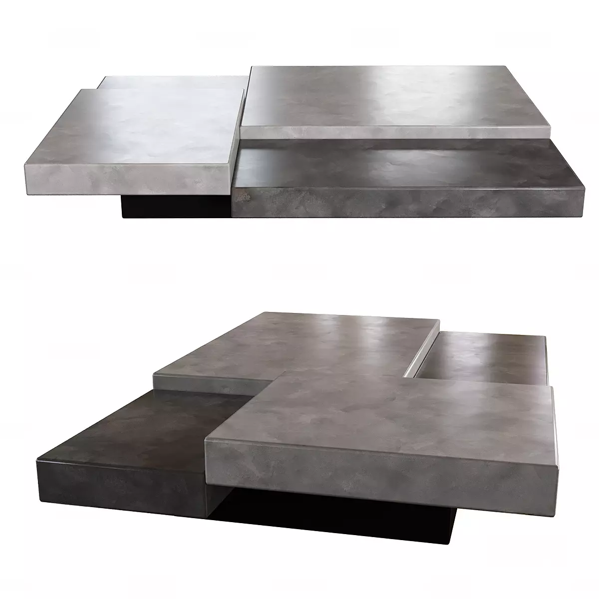 Modern Italian Style Cube Coffee Table 3D Model 3D model_0