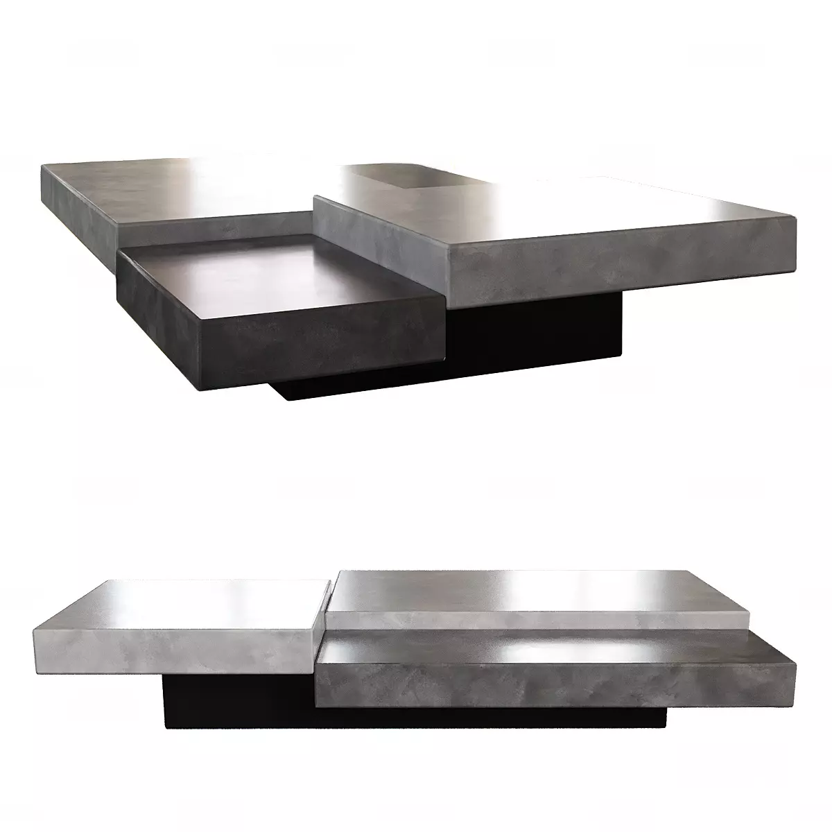 Modern Italian Style Cube Coffee Table 3D Model 3D model_1