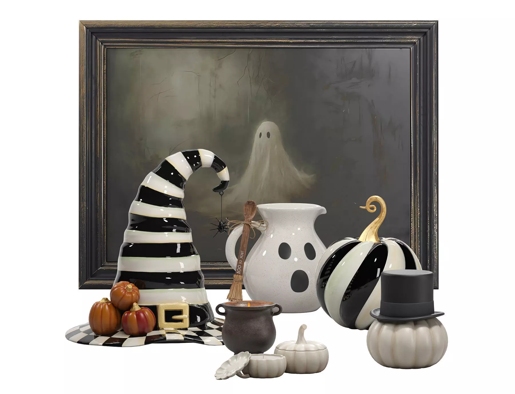 Halloween interior decoration set 01 3D model_0