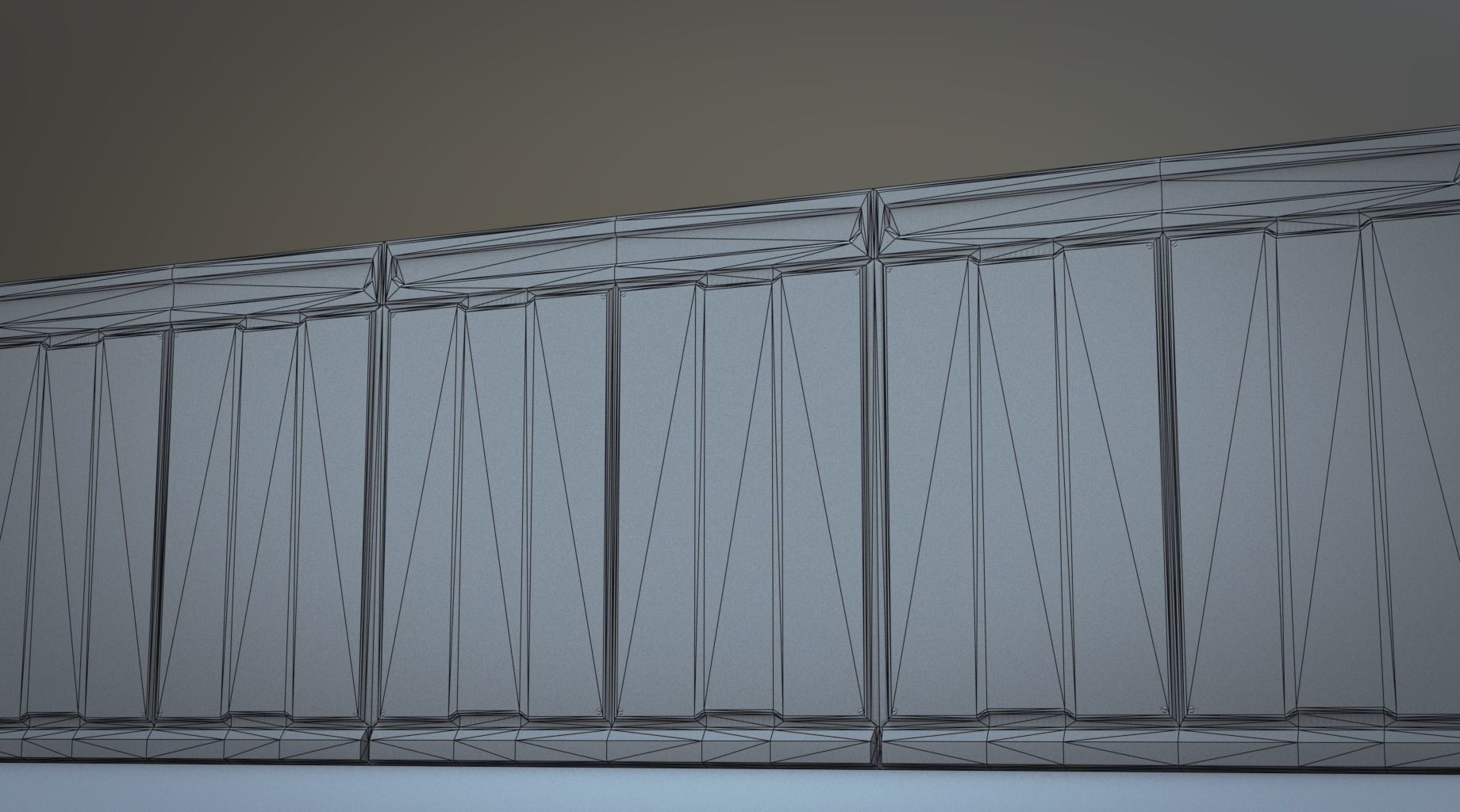 Sci-Fi Wall Panel - PBR Low-poly 3D model_5