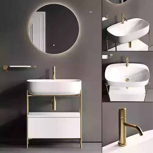 Modern Luxury Bathroom Vanity 3D Mod