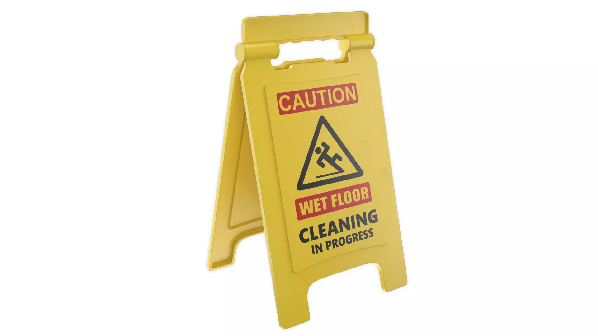Wet Floor Sign 3D model
