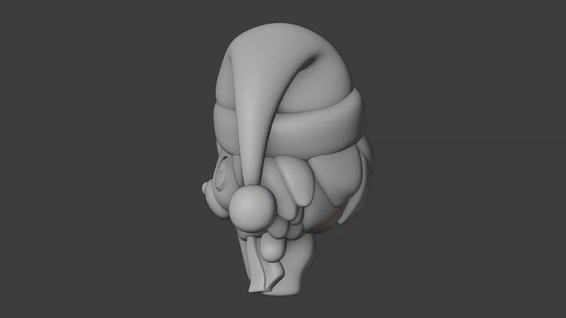 Christmas lion figure  3D print model_7