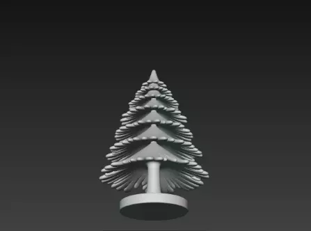 3D Christmas Tree Model Festive Holiday Scene 3D print model_6