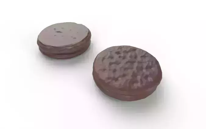 Chocolate Round M01 Low-poly 3D model 6