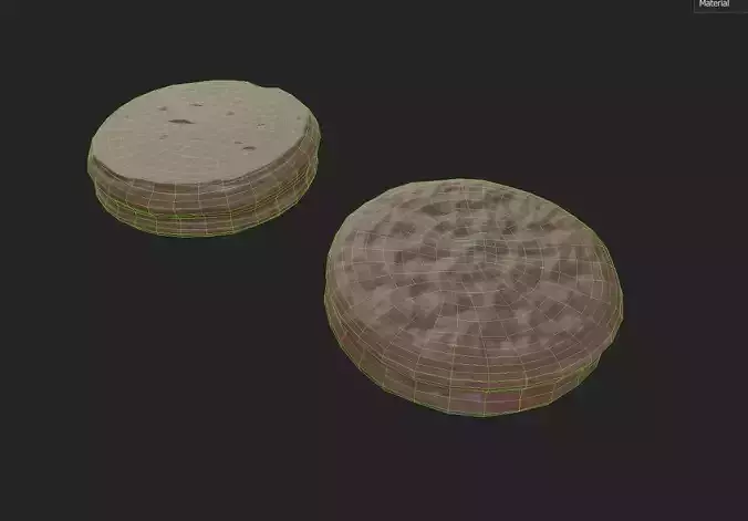 Chocolate Round M01 Low-poly 3D model 7